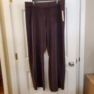 No Boundaries sz XXL brown chenille flare lounge pants NWT casual comfort